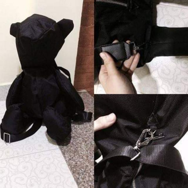 Hàng có sẵn balo gấu teddy full đen