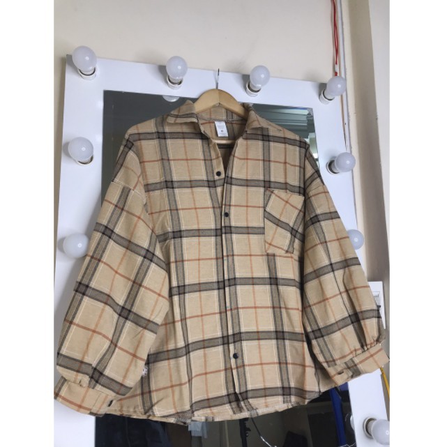 Áo sơ mi kẻ caro nam nữ form rộng phong cách hàn quốc | BigBuy360 - bigbuy360.vn