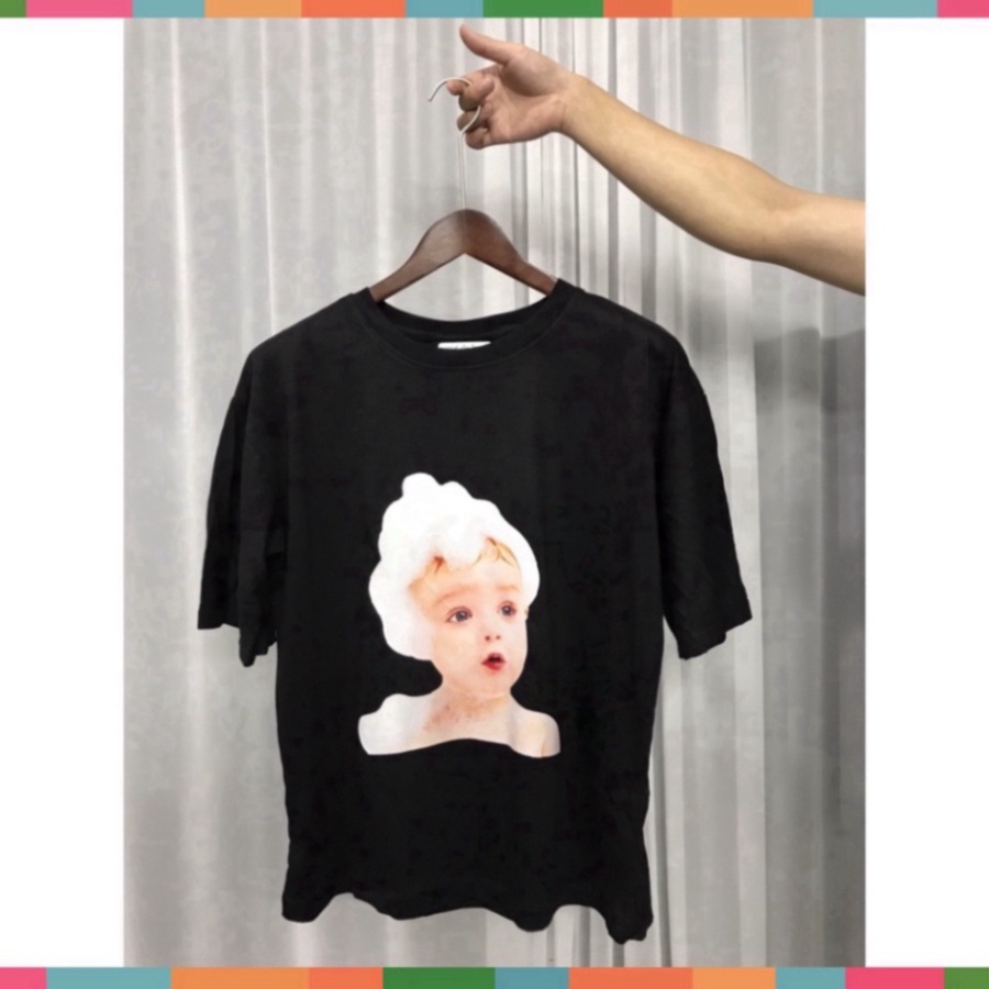 Áo thun ADLV Baby face, kiểu dáng unisex, cotton dày dặn, cộc tay cổ tròn trend hè 2022 | BigBuy360 - bigbuy360.vn