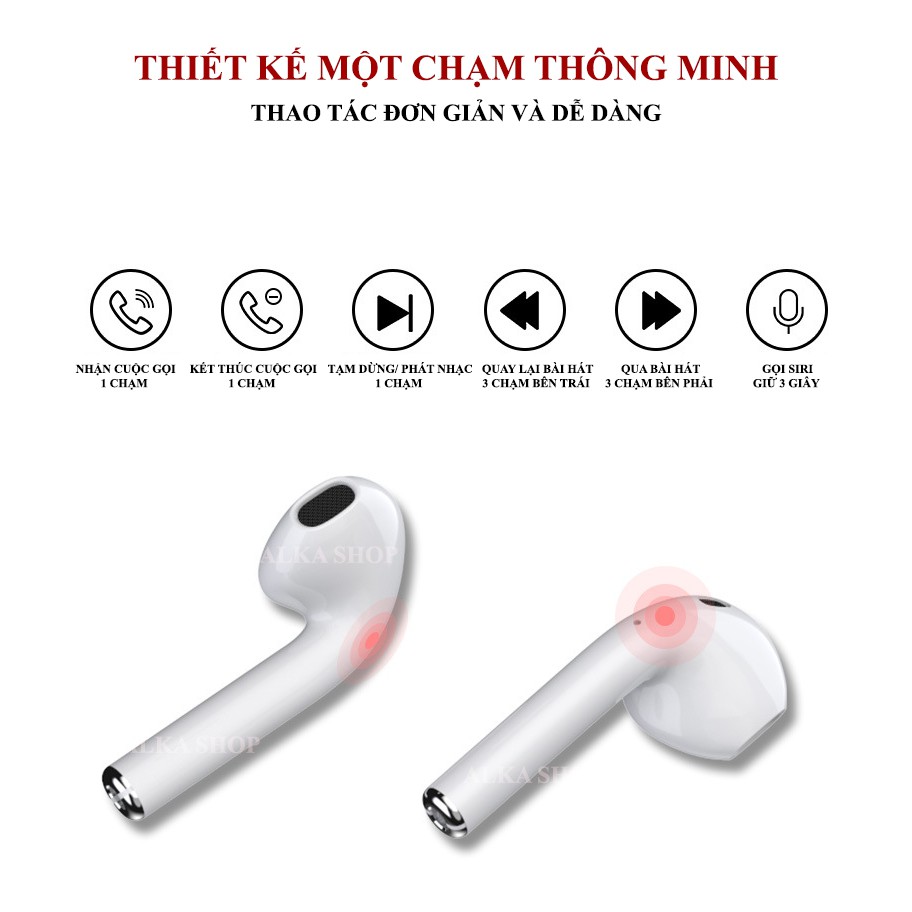 [ Xả kho] Tai nghe Airpods V99 - Touch, tai nghe Bluetooth 5.0, cảm biến vân tay, nghe hay hơn i7 - i7s - i9 - i12