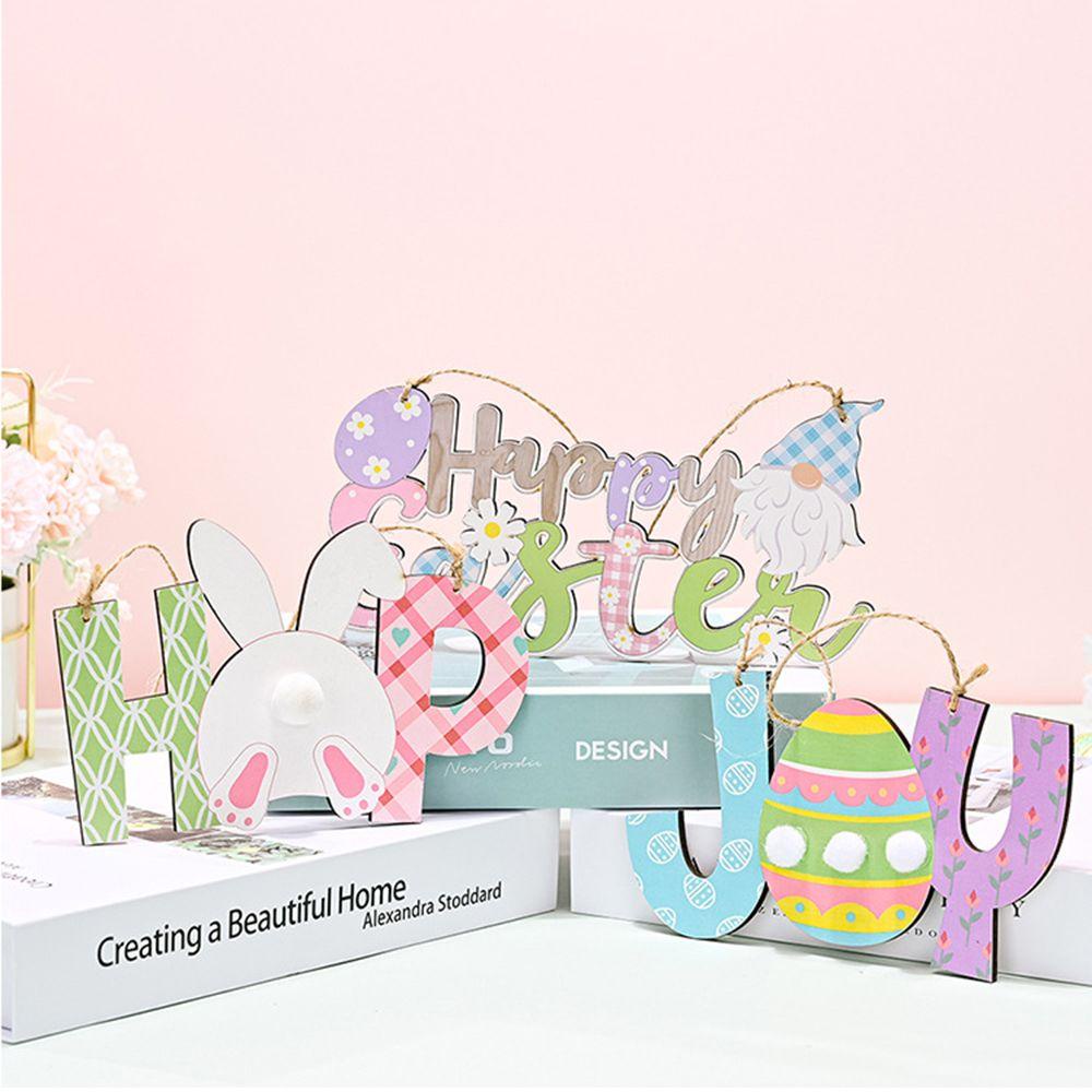 CONOPERY Phụ Kiện Treo Trang Trí Lễ Phục Sinh Bằng Gỗ