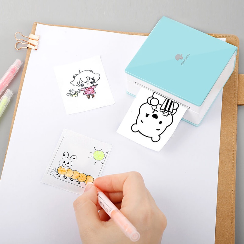 Cuộn Giấy Dán Tự Dính In Họa Tiết Cho Máy In Phomemo M02 / M02S / M02Pro