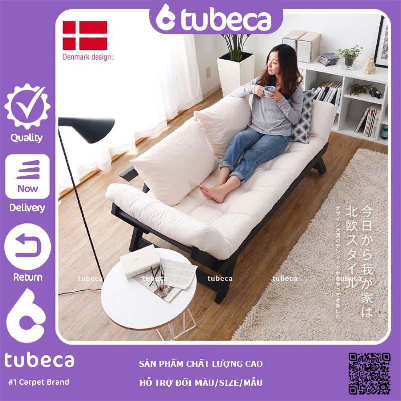 Sofa giường thông minh đa năng giá rẻ gấp gọn dễ dàng | Gỗ Thông cao cấp nhập khẩu | Dài 2m | TUBECA