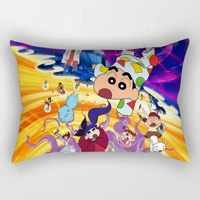Vỏ Gối Chất Liệu cotton polyester Mềm Mại Kích Thước 30x50cm In Họa Tiết shin-chan Trang Trí Phòng Ngủ
