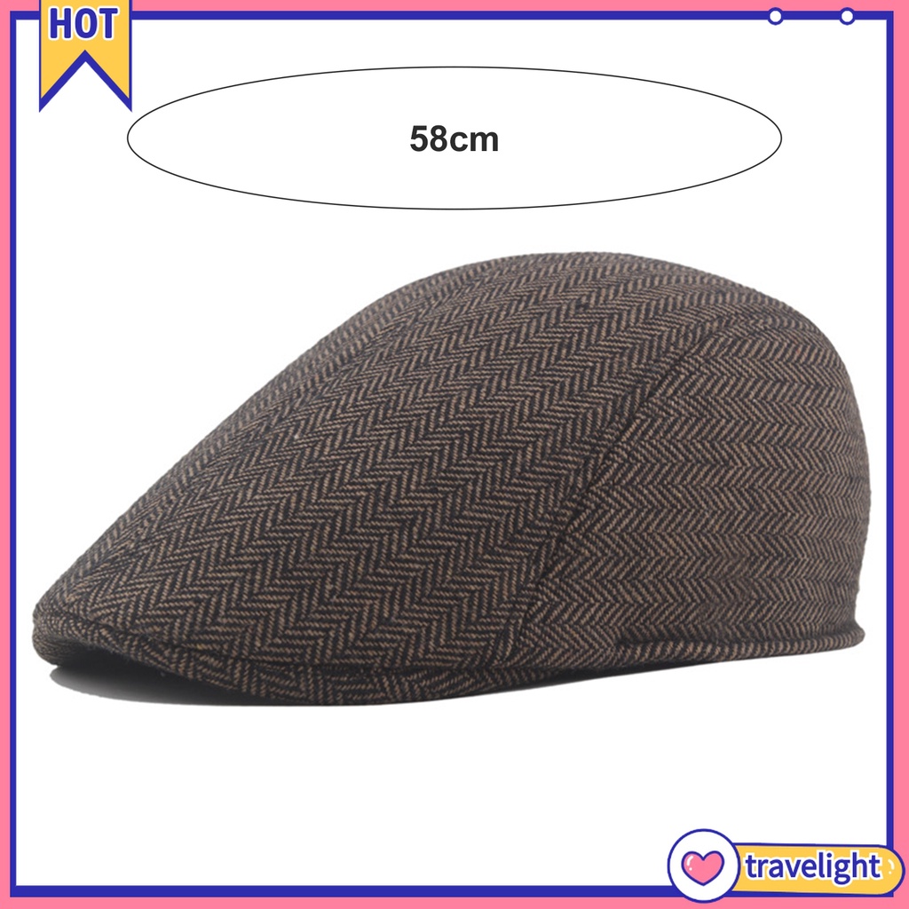 (Travelight) Newsboy Mũ Phẳng Phong Cách Phương Tây Cổ Điển Cho Nam Mặc Hàng Ngày