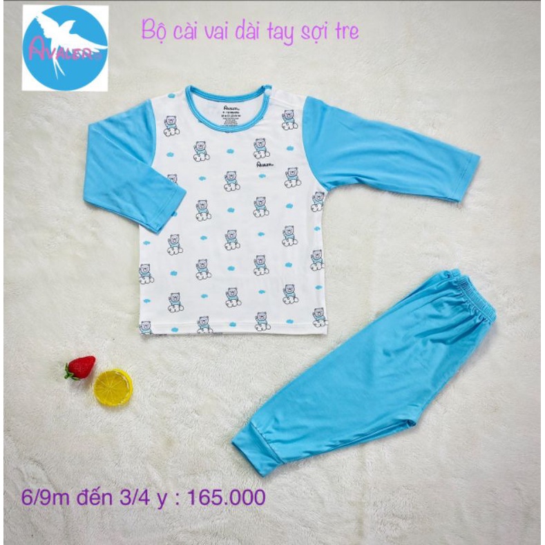 Avaler_ Bộ dài tay Avaler siêu đẹp cho bé 6M - 4Y