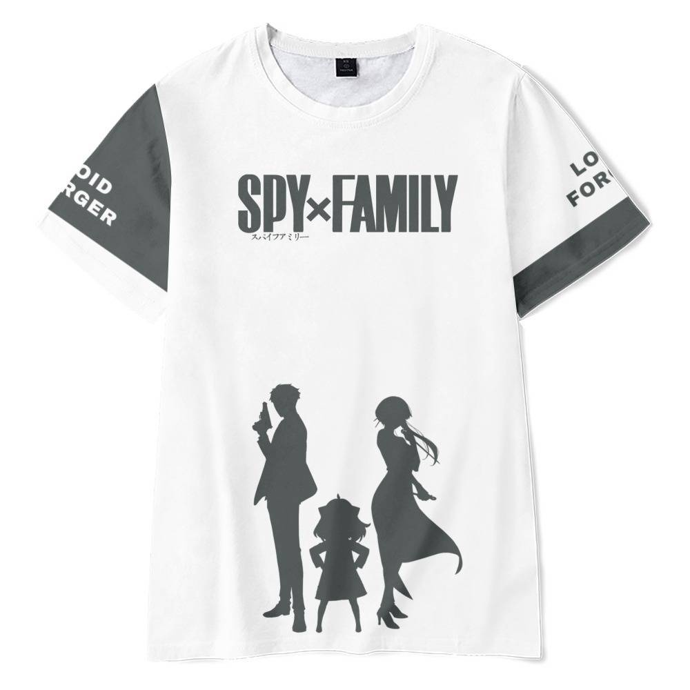 Áo Thun Tay Ngắn Dáng Rộng In Hình Anime SPY X FAMILY Thời Trang Thường Ngày Cho Unisex