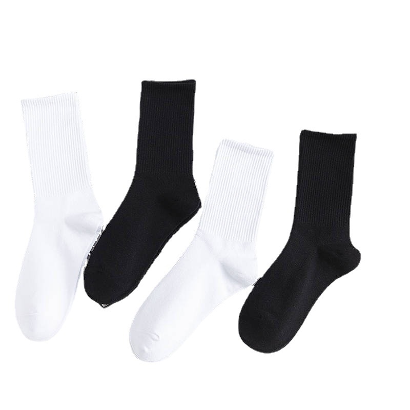 Tất Nam Nữ Cổ Cao/Cổ vừa Chất Liệu Cotton Mềm Mại Thoáng Mát Cao Cấp