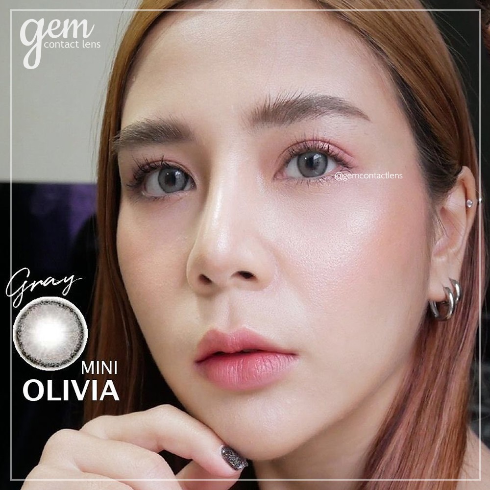 [CÓ LỆCH] áp tròng OLIVIA GRAY - ẩm cao 55% - HSD 6 THÁNG