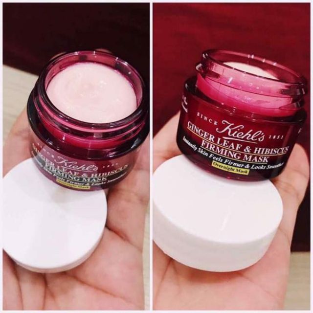 Mặt nạ ngủ làm căng sáng da, giảm nhăn Kiehl's Ginger Leaf & Hibiscus Firming Overnight Mask mini