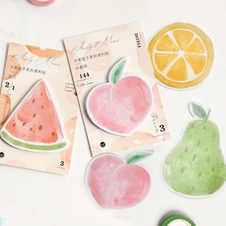 Giấy note ghi chú in feel me 30 tờ hình hoa quả màu sắc