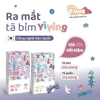 Bỉm Yiying Bông /Tên lửa/ Lông vũ/ Heo /Hoa Quả/ Bông tuyết dán/quần S72/M60/L52/XL44/XXL40/XXXL36