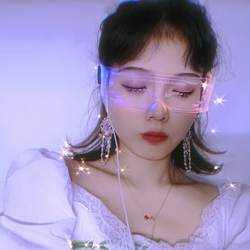 Mắt Kính Có Đèn LED Phát Sáng Nhiều Màu Sắc Độc Đáo Cho Tiệc Giáng Sinh / Halloween