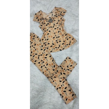 Bộ tay ngắn quần dài thun aty loại 1