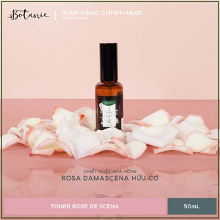 Toner Rose De Scena - Chiết xuất hoa hồng Damascena hữu cơ - Dạng Xịt (50ml) - Dịu nhẹ, không chứa cồn