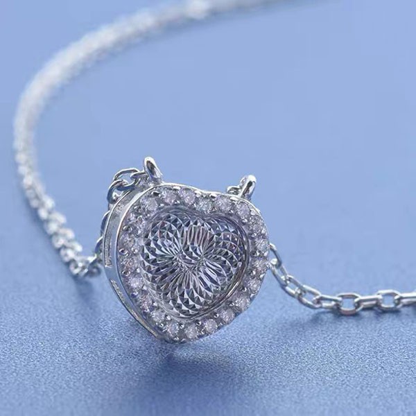 Vòng Cổ Bạc Hình Tim Lấp Lánh Cho Nữ Db1675 - Bảo Ngọc Jewelry
