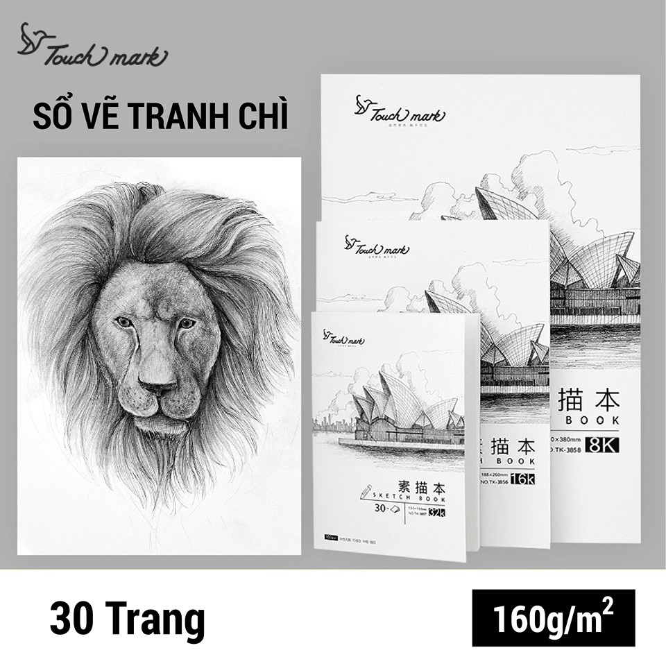 SỔ VẼ TRANH CHÌ TOUCH MARK -Sketchbook