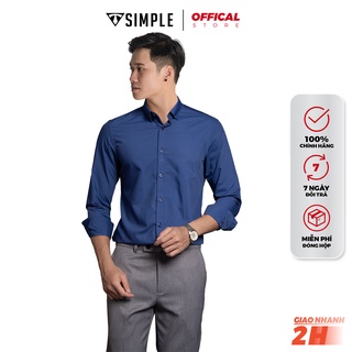 Áo Sơ Mi Nam Trơn dài tay TSIMPLE chất lụa mềm mịn thoáng mát chống nhăn thời trang chuẩn form MSRASD
