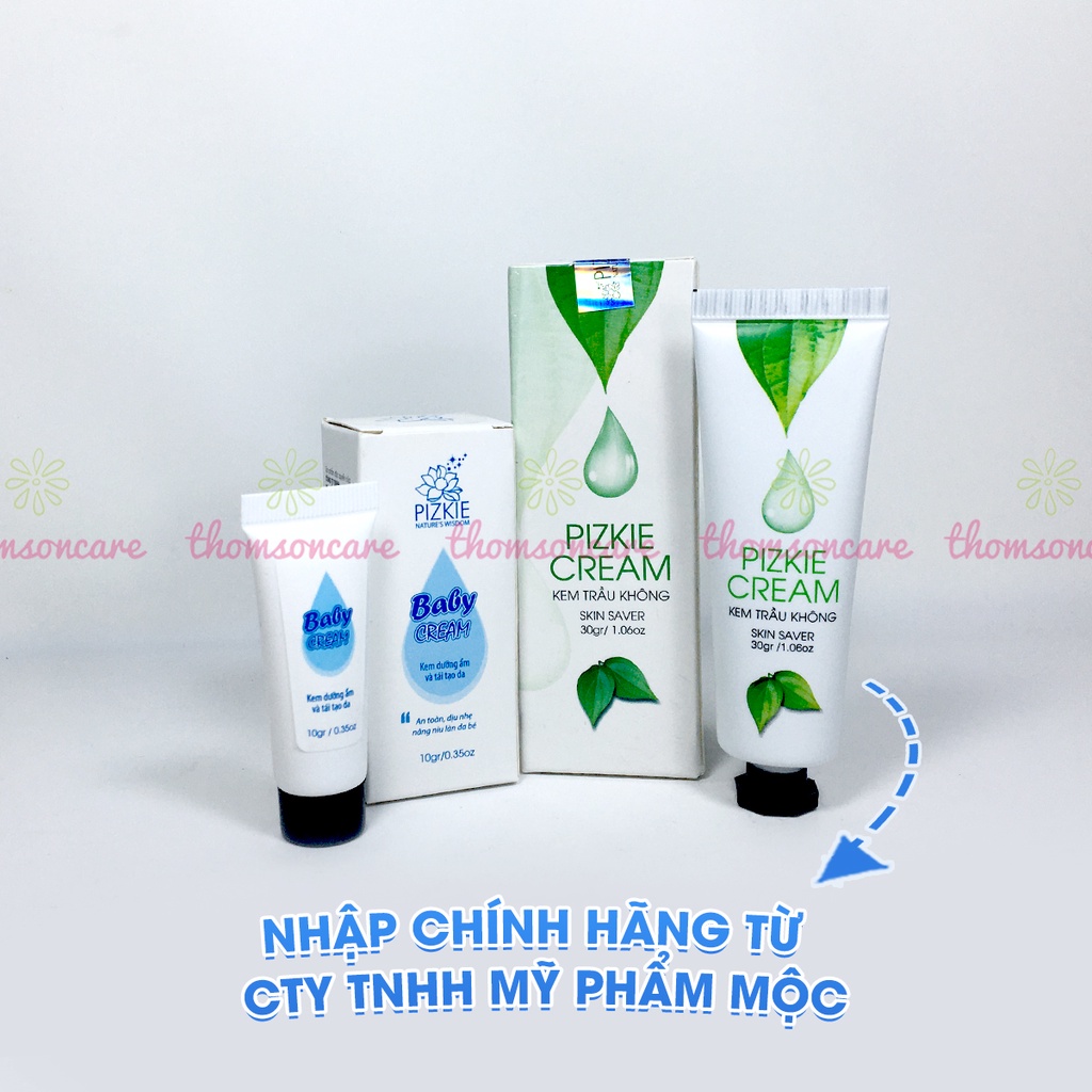 Kem trầu không Pizkie, giảm hăm, rôm sảy, côn trùng cắn, chăm sóc da cho bé - Mẫu mới