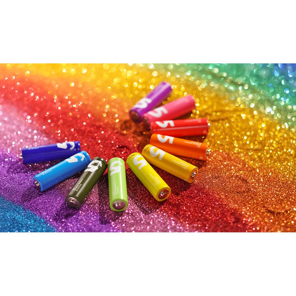 Pin Xiaomi AA ZI5 Bảy sắc cầu vồng rainbow
