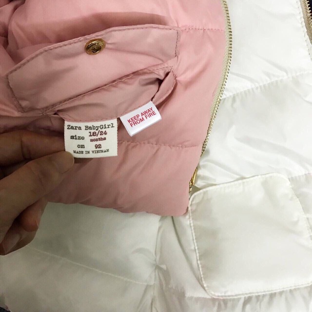 Phao 2 mặt Zara BabyGirl