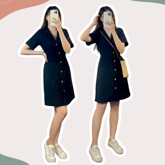 Váy sơ mi họa tiết hoa nhí Fabric Holic | BigBuy360 - bigbuy360.vn