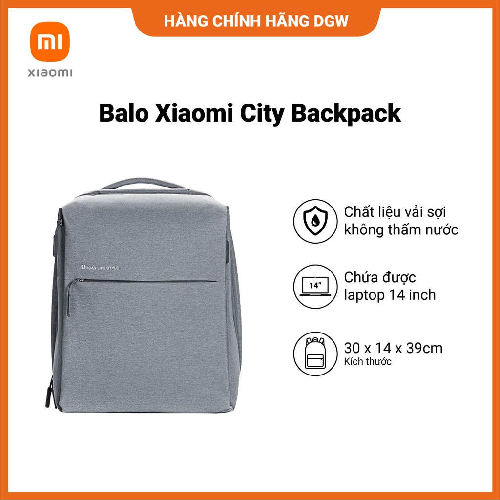 BALO vải XIAOMI CITY BACKPACK | Phong cách tối giản