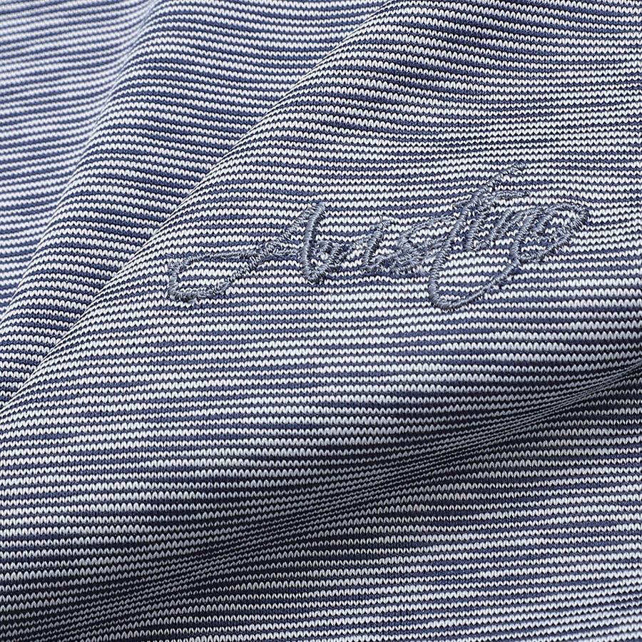 Áo thun nam ngắn tay cổ tròn Aristino ATS031S2 phông T-shirt Polyester thể thao dáng suông vừa kẻ ngang 3 màu lựa chọn