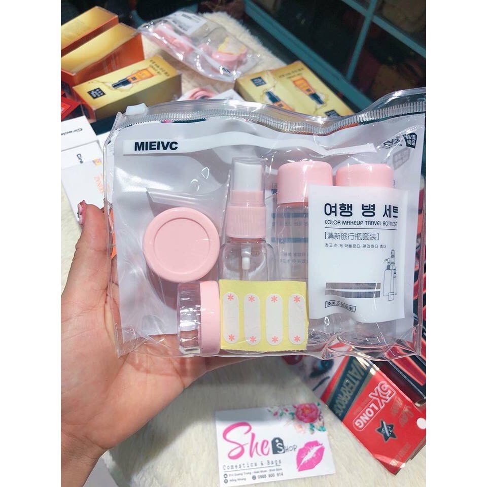 Bộ chiết mỹ phẩm 7 món tiện dụng 88143 SHIPNHANH88