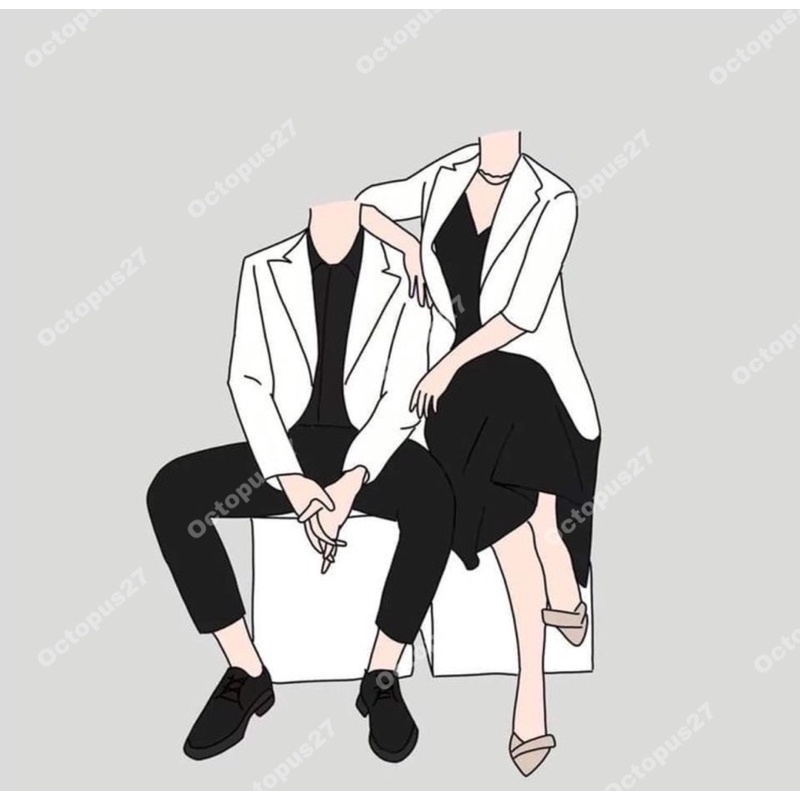 Set Tranh Kính Chibi Dành Cho Các Cặp Đôi Hoặc Gia Đình, Người Thân