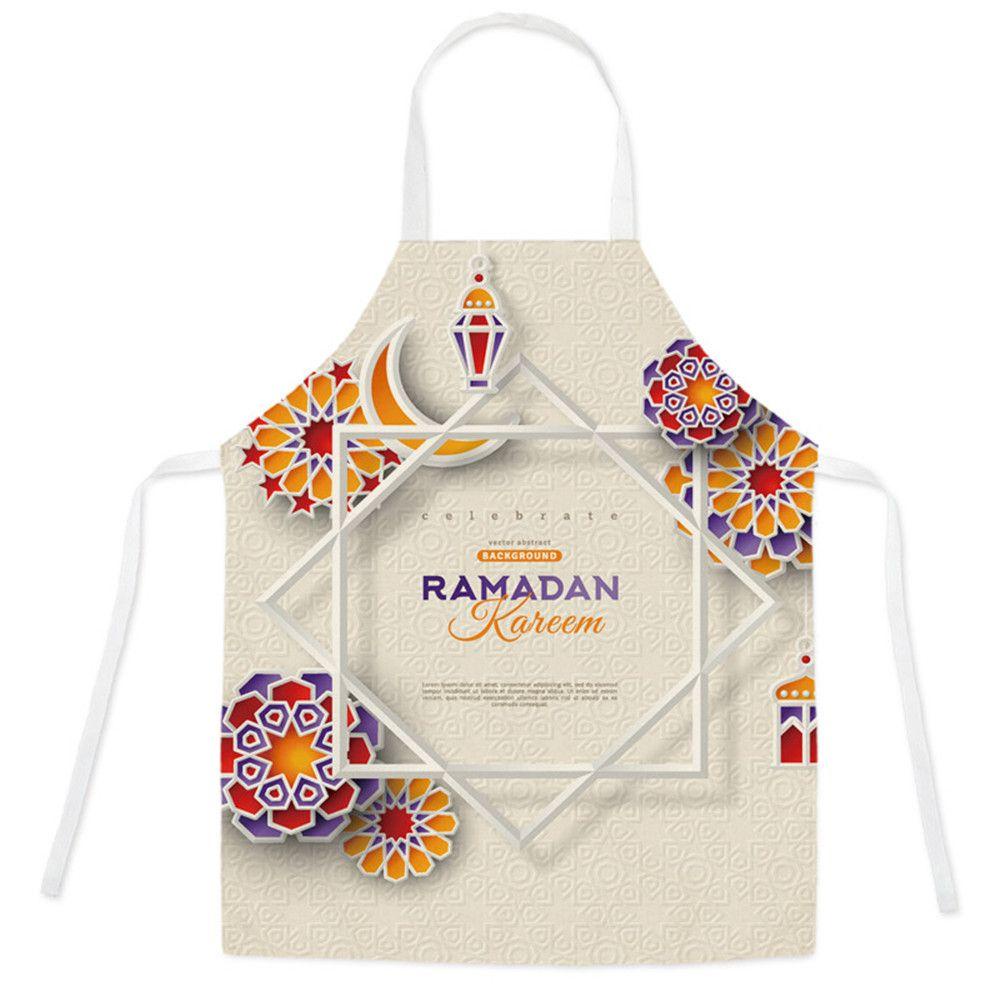 Tạp Dề Họa Tiết Ramadan Mubarak Phong Cách Hồi Giáo