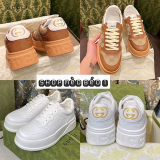 Giày thể thao guci hoạ tiết kẻ viền fullbox