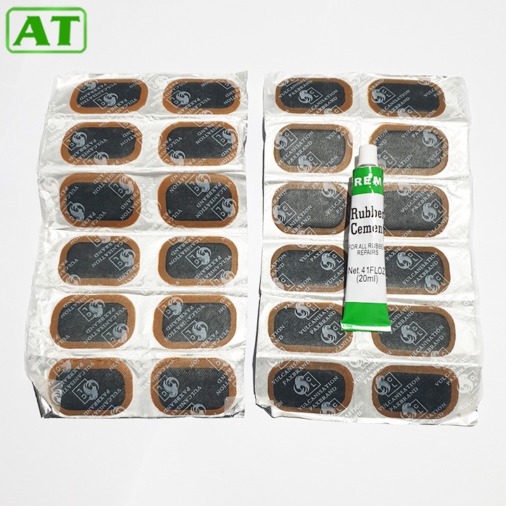 Miếng Vá Xăm  Xe Máy Xe Đạp Kèm Lọ Keo 20ml Hộp 24 Miếng