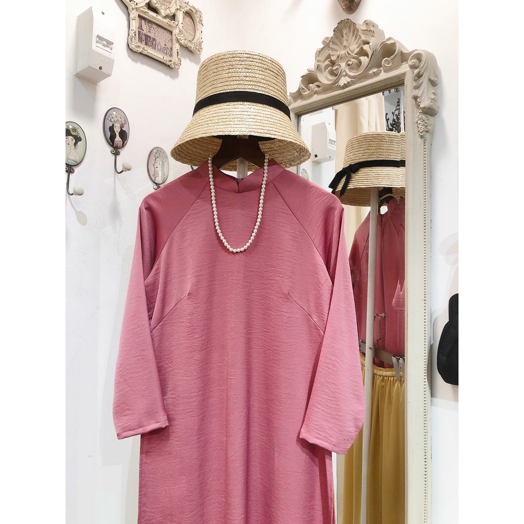 Set Áo dài Rosemary tây thi hồng đậm