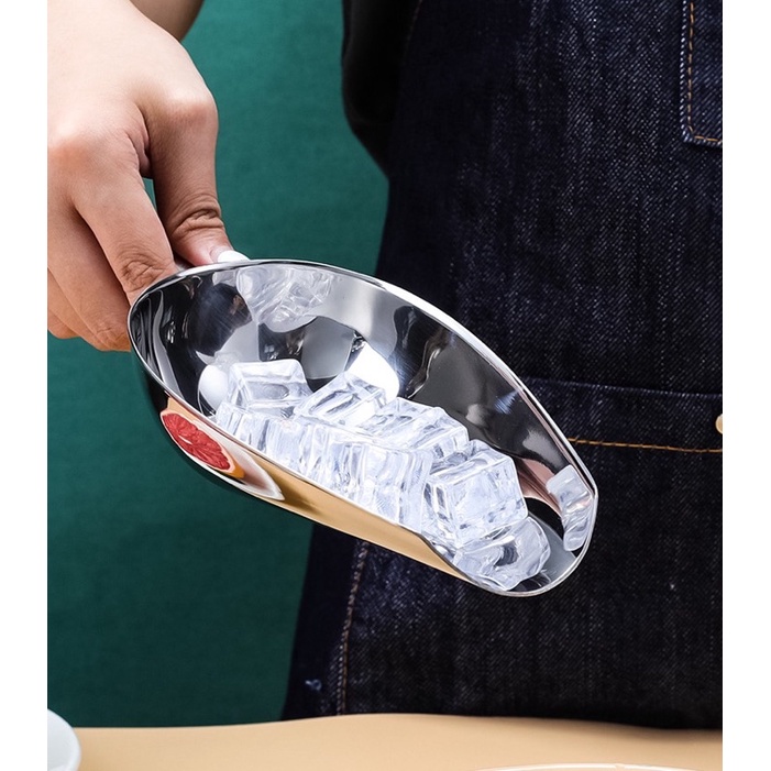 Muôi xúc đá inox - Dụng cụ pha chế