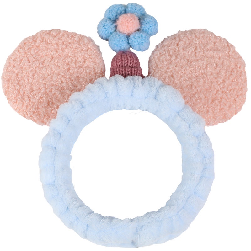 Băng Đô Cài Tóc Rửa Mặt Hình Bông Hoa Hoạt Hình Siêu Dễ Thương