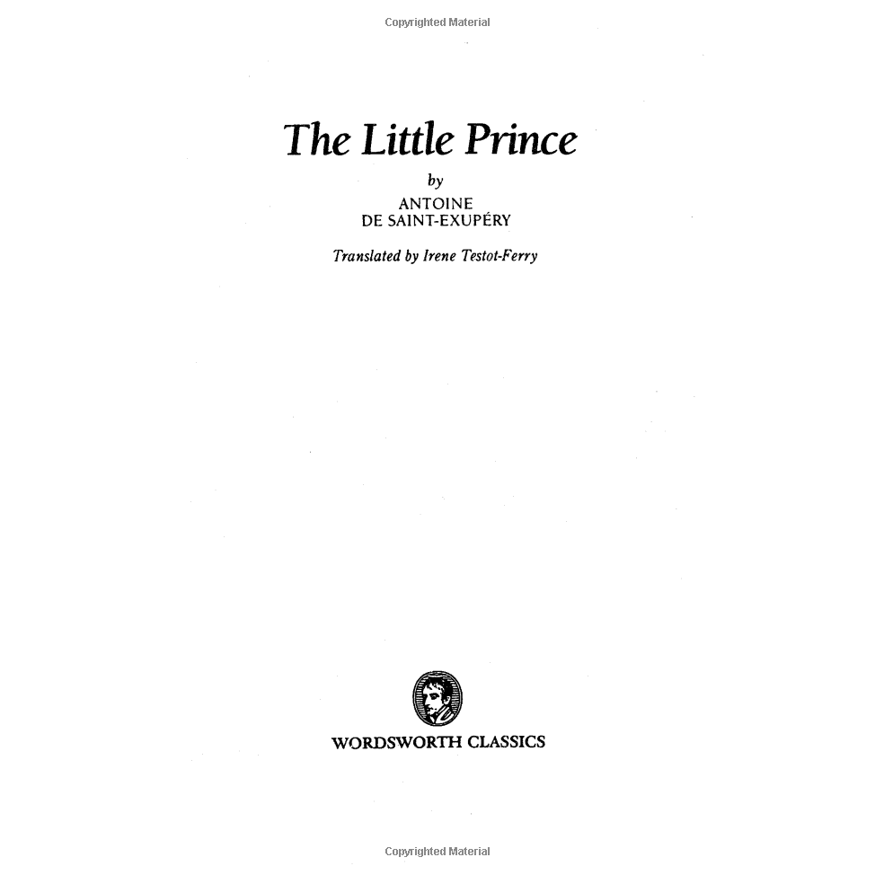 Sách - The Little Prince: And Letter to a Hostage (Penguin Modern Classics Translated Texts)