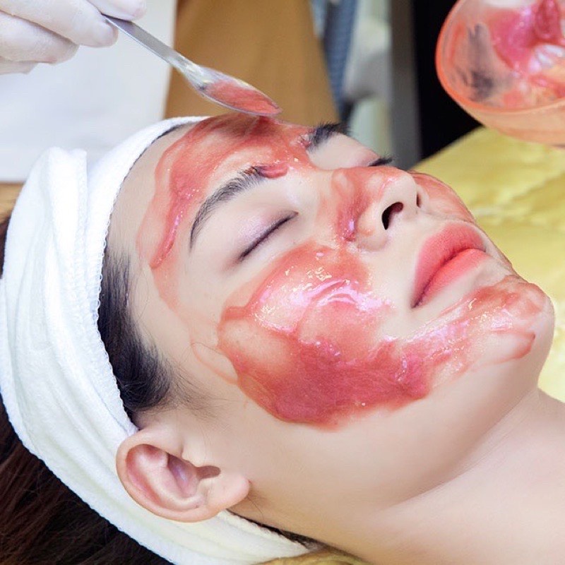 Bột mặt nạ dẻo Colagen DNA Cá Hồi cao cấp 100gr chuyên dùng trong Spa uy tín