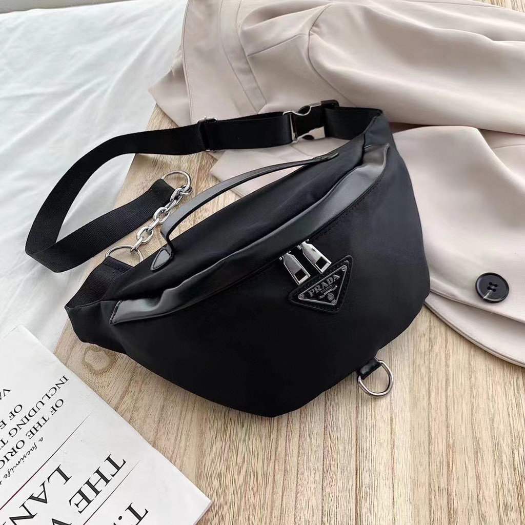 Túi Đeo Chéo Ngực / Hông Bằng Vải Nylon Chống Thấm Nước Thời Trang Cho Nữ