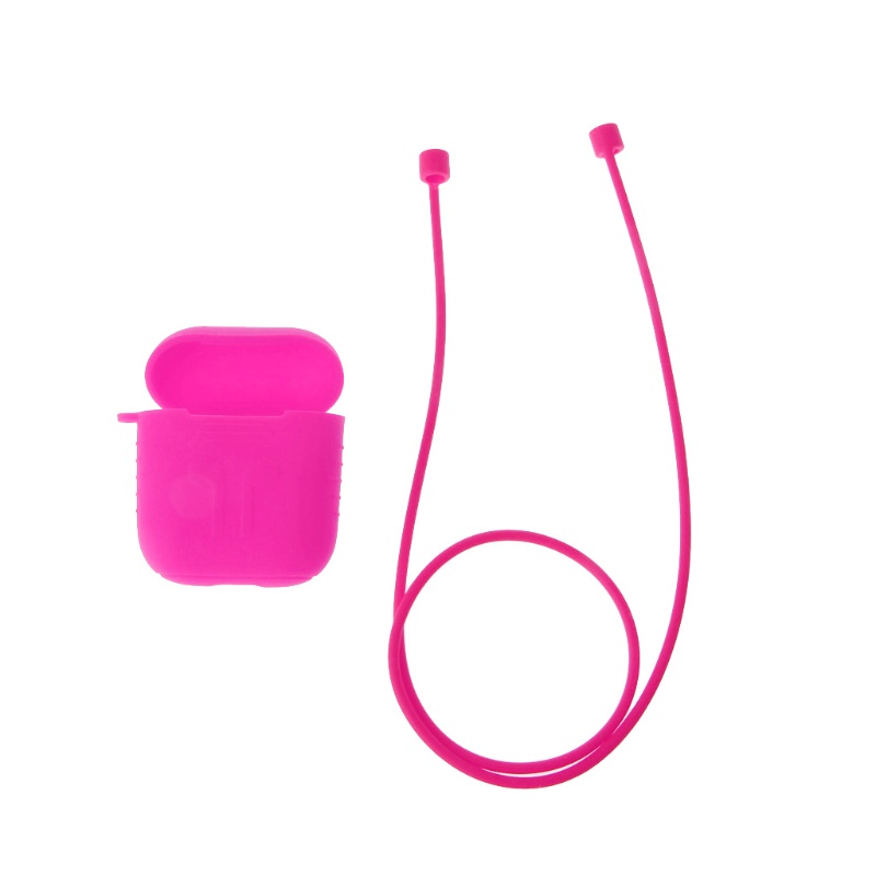 Vỏ Silicon Bảo Vệ Hộp Sạc Tai Nghe Có Dây Đeo Cho bonj AirPod