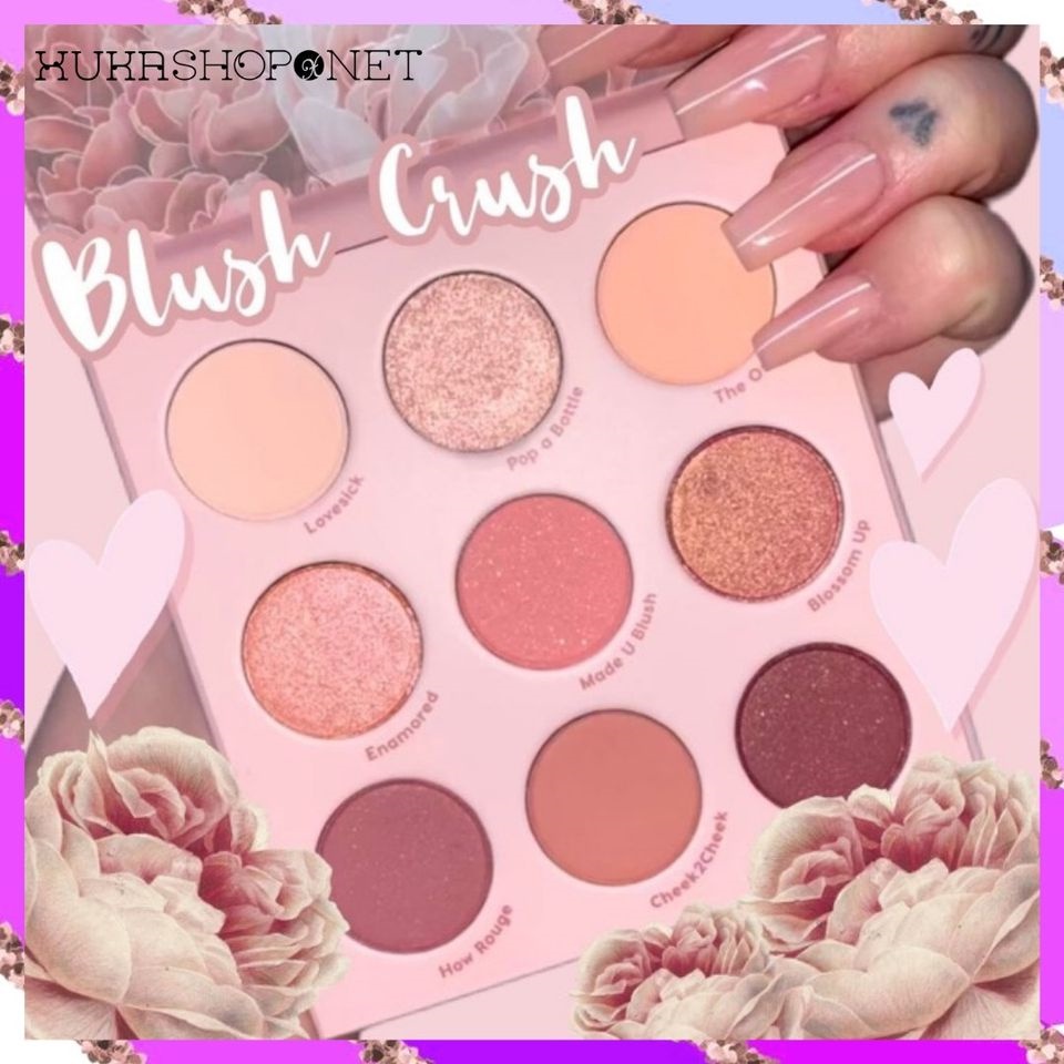 Bảng phấn mắt Colourpop 9 ô Blush Crush Eyeshadow Palette chống thấm nước lâu trôi