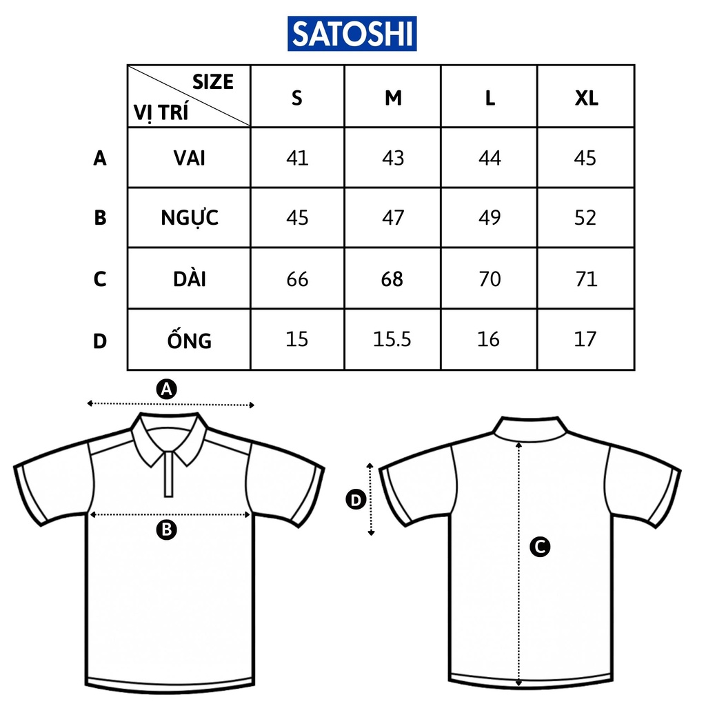 Áo polo nam Satoshi SAPL65 Diamond Pique Raglan có cổ tay ngắn thanh lịch