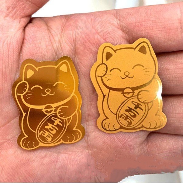 Mèo thần tài mạ vàng 24k rước lộc vào nhà / Hổ thần tà