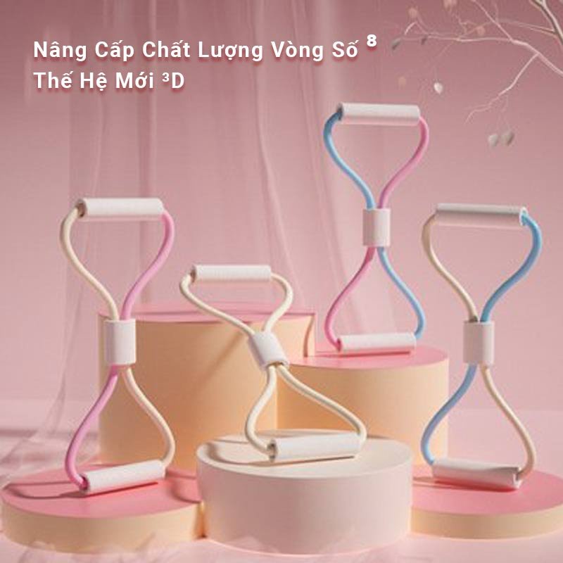 Dây Kéo Đàn Hồi Tập Thể Lực, Vòng Số 8 Thiết Kế 3D,Thể Thao Đa Năng Tại Nhà