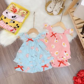 Bộ lanh lụa cho bé gái(8-22kg)