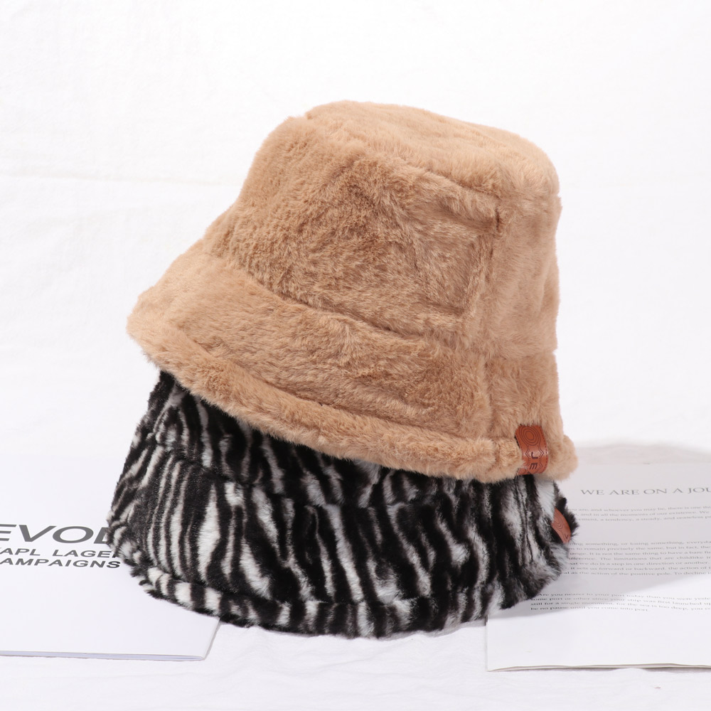 Nón tai bèo giả lông họa tiết da báo nữ tính sáng tạo