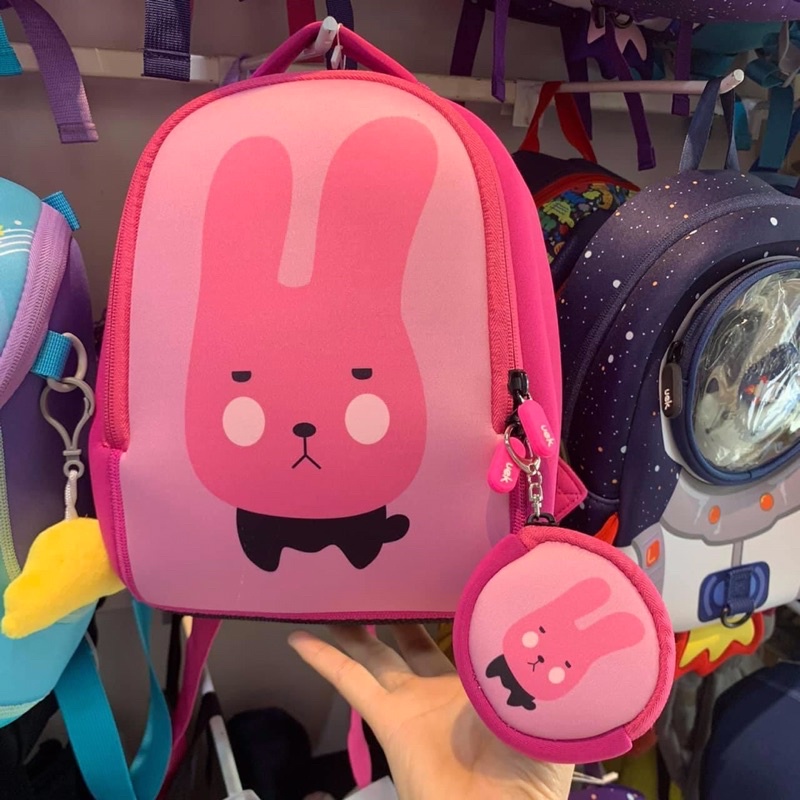 Balo UEK thỏ hồng chính hãng siêu nhẹ kèm ví