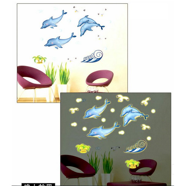 DECAL DẠ QUANG CÁ HEO 