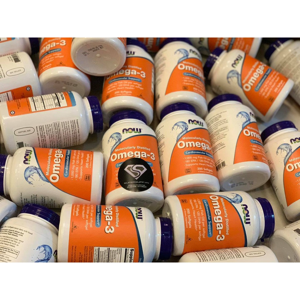 Viên uống dầu cá Fish Oil NOW Omega-3 (200 viên) | BigBuy360 - bigbuy360.vn