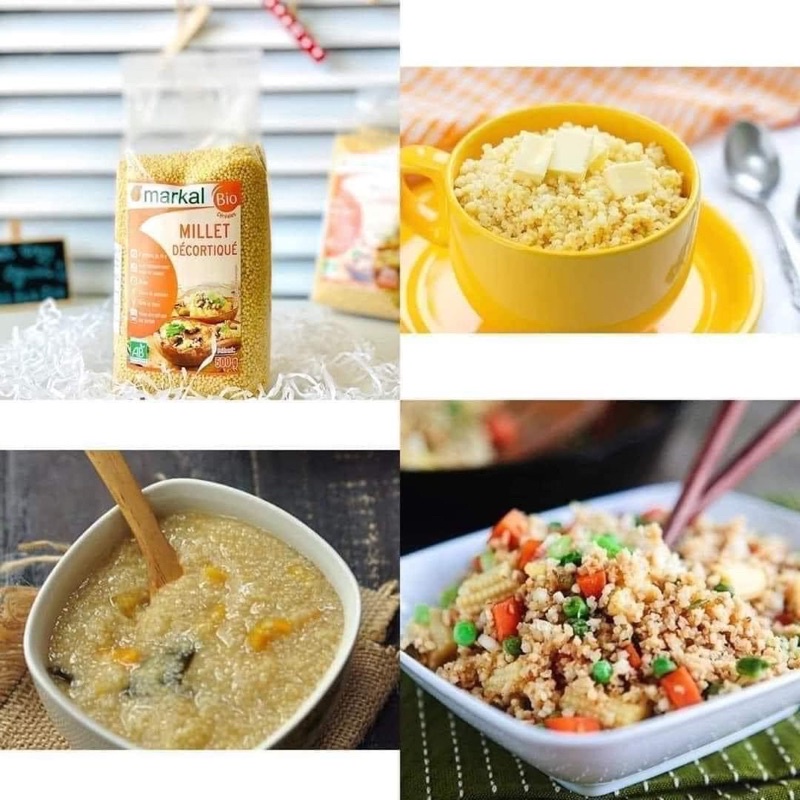 Hạt kê tách vỏ hữu cơ Markal gói 500gr